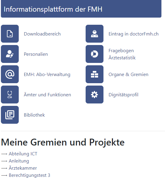 Informationsplattform der FMH grosses Bild