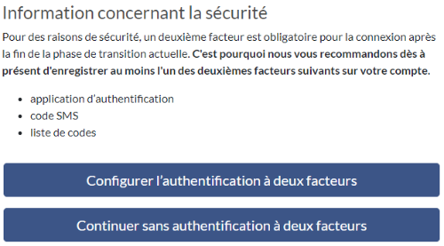 Information concernant la sécurité